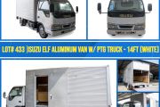 Lot#433 Isuzu Elf Aluminum Van W/ PTG Truck - 14ft (White)